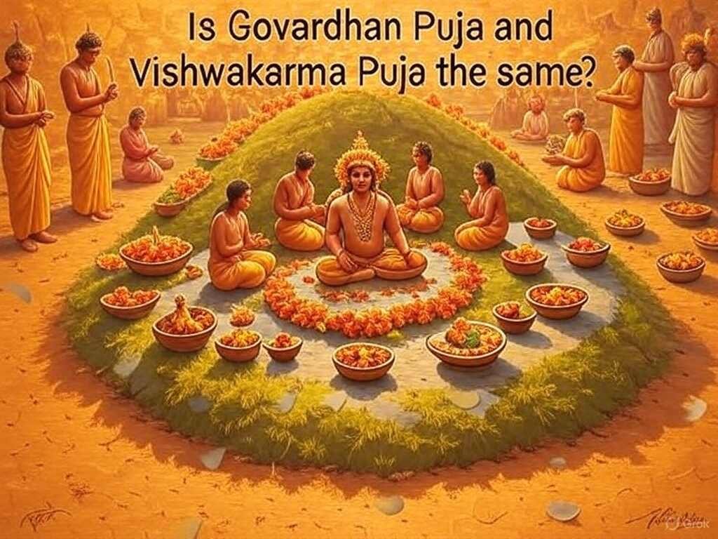 Is Govardhan Puja and Vishwakarma Puja the Same